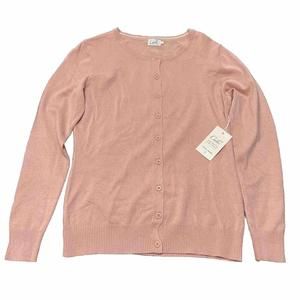 Cielo Button Front Cardigan Sweater Size Small Pink NWT